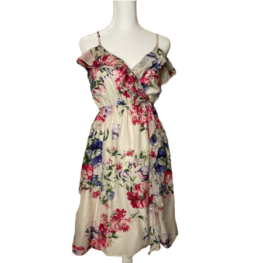 MM Couture Floral Easter Cocktail Sun Dress Small